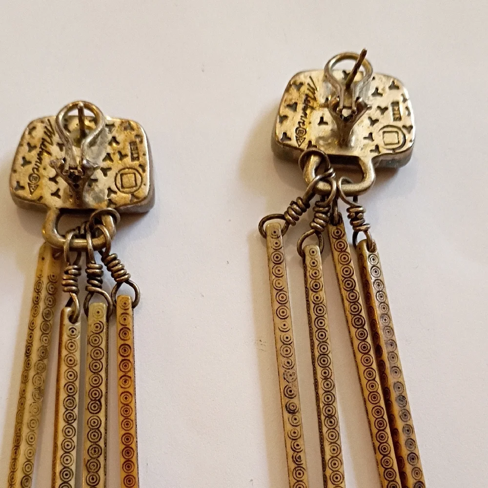 Melanie Deluca Hmong Bone Earrings - Picture 6 of 16